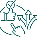 Best decision making icon.