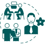 Guidance and consulting icon.