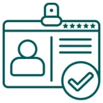 Expert credentialing services icon.