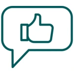 Improve patient satisfaction icon.