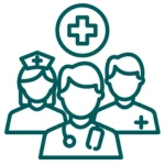 Enhance patient mobility icon.