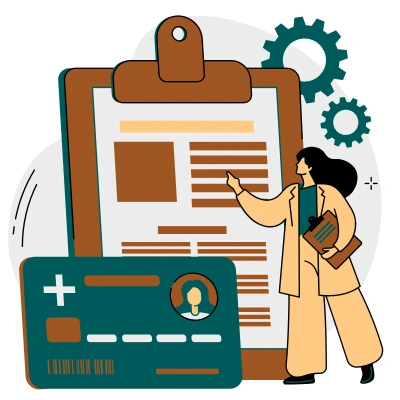 Verifying healthcare providers qualifications, experience, and competency by provider credentialing.