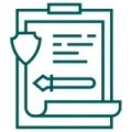 Automated claims processing icon.