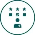 Patient satisfaction icon.