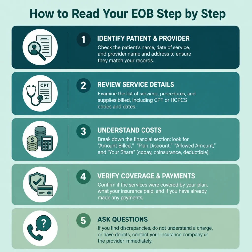 How to read your EOB