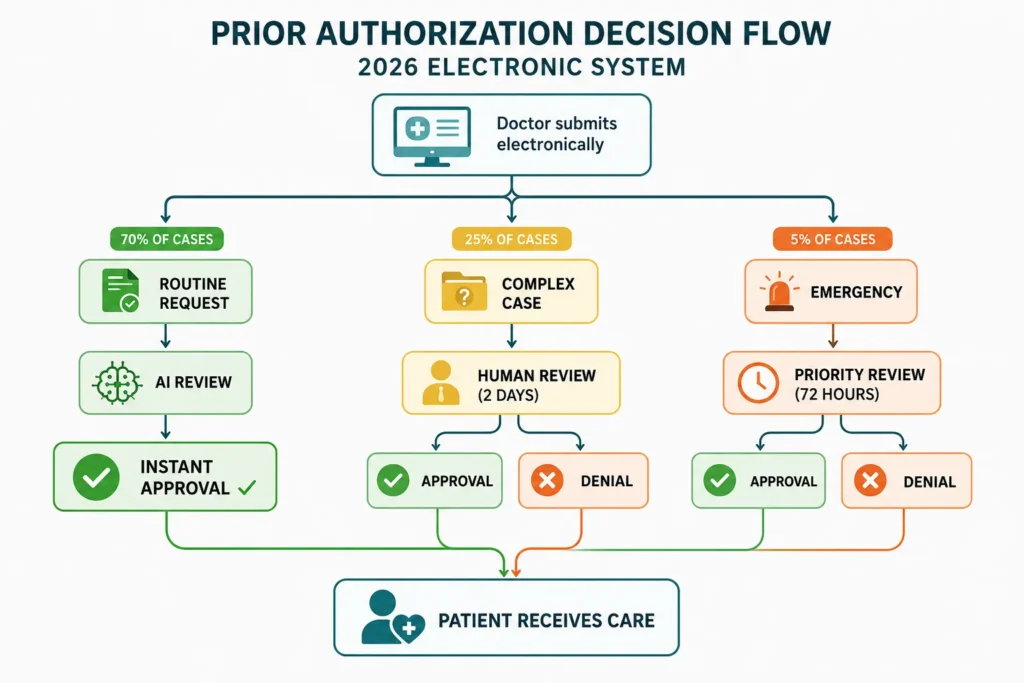 Electronic Prior Authorization Decision Flow