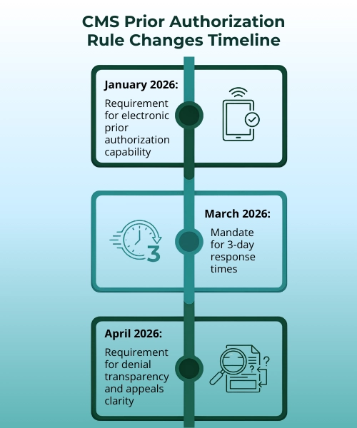 CMS Prior Authorization Rule Changes Timeline in Texas for Healthcare Practices
