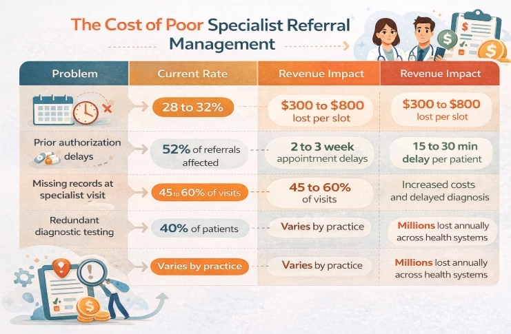 How Poor Specialist Referral Management Impact the Revenue for your Practices