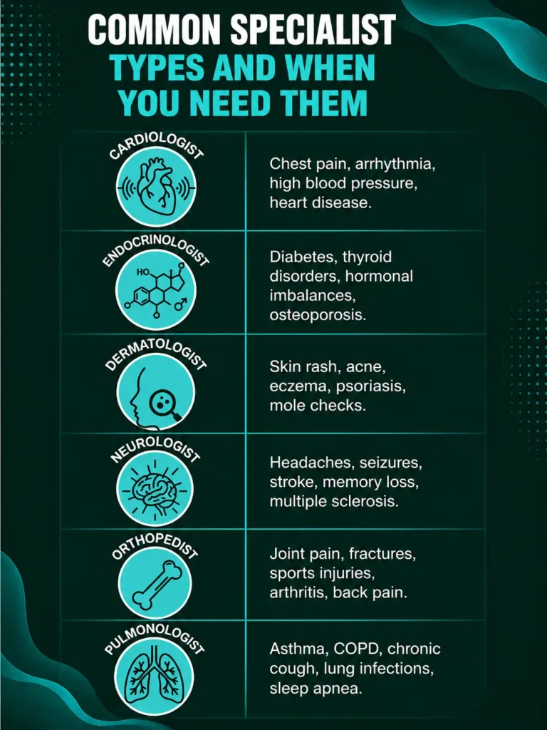 Common Specialist Types and When You Need Them