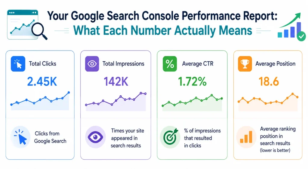 Google search console performance report