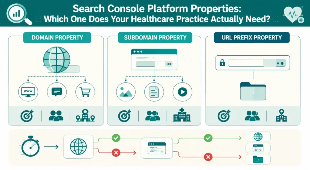 Search console platform properties